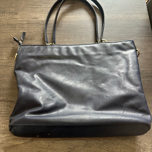 Leather Diaper Bag - Picture 2 of 3